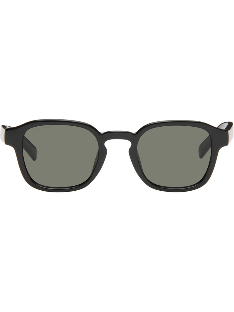 Black Institutional Logo Sunglasses 1