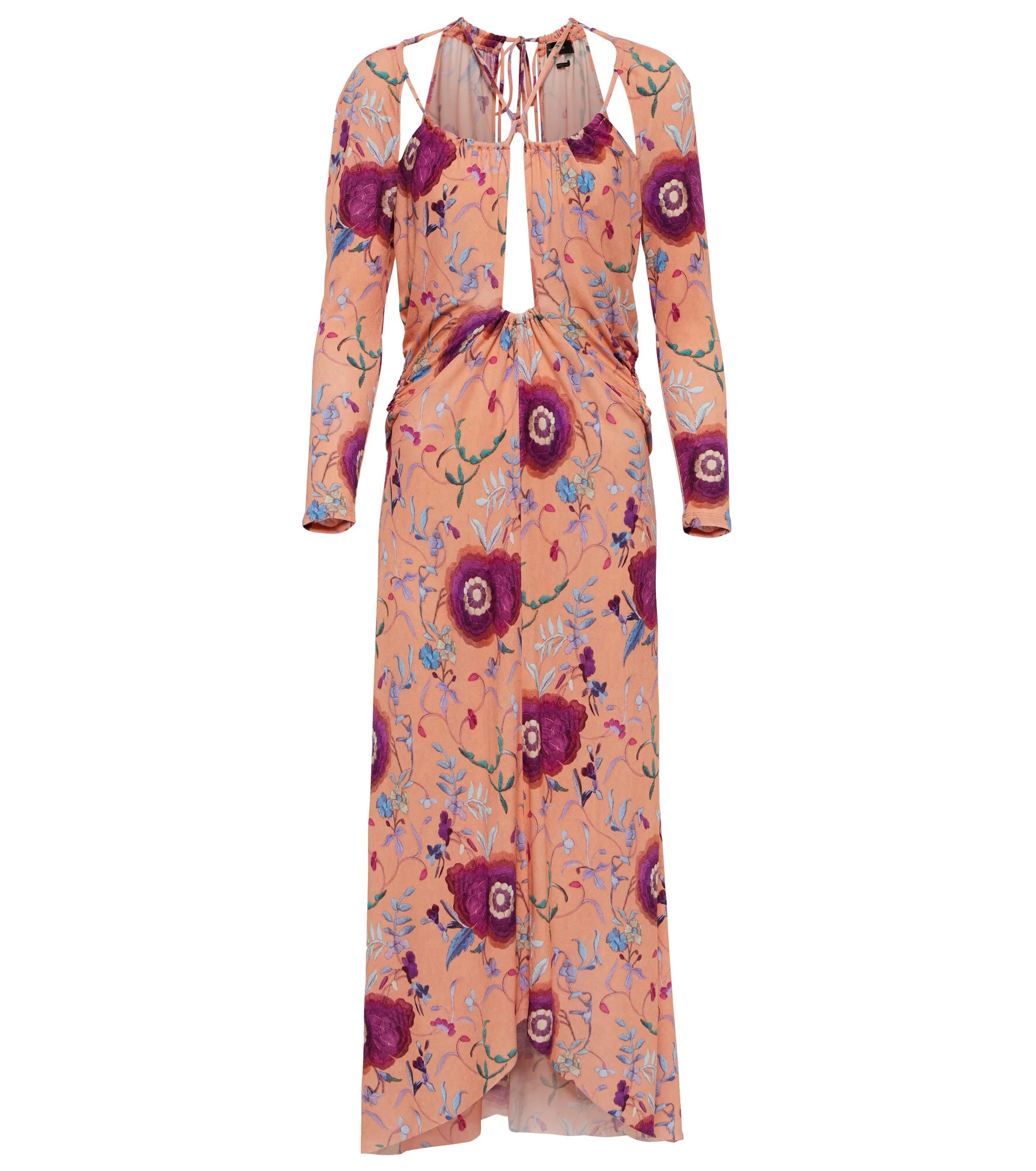 Jadessi floral cutout midi dress - 1