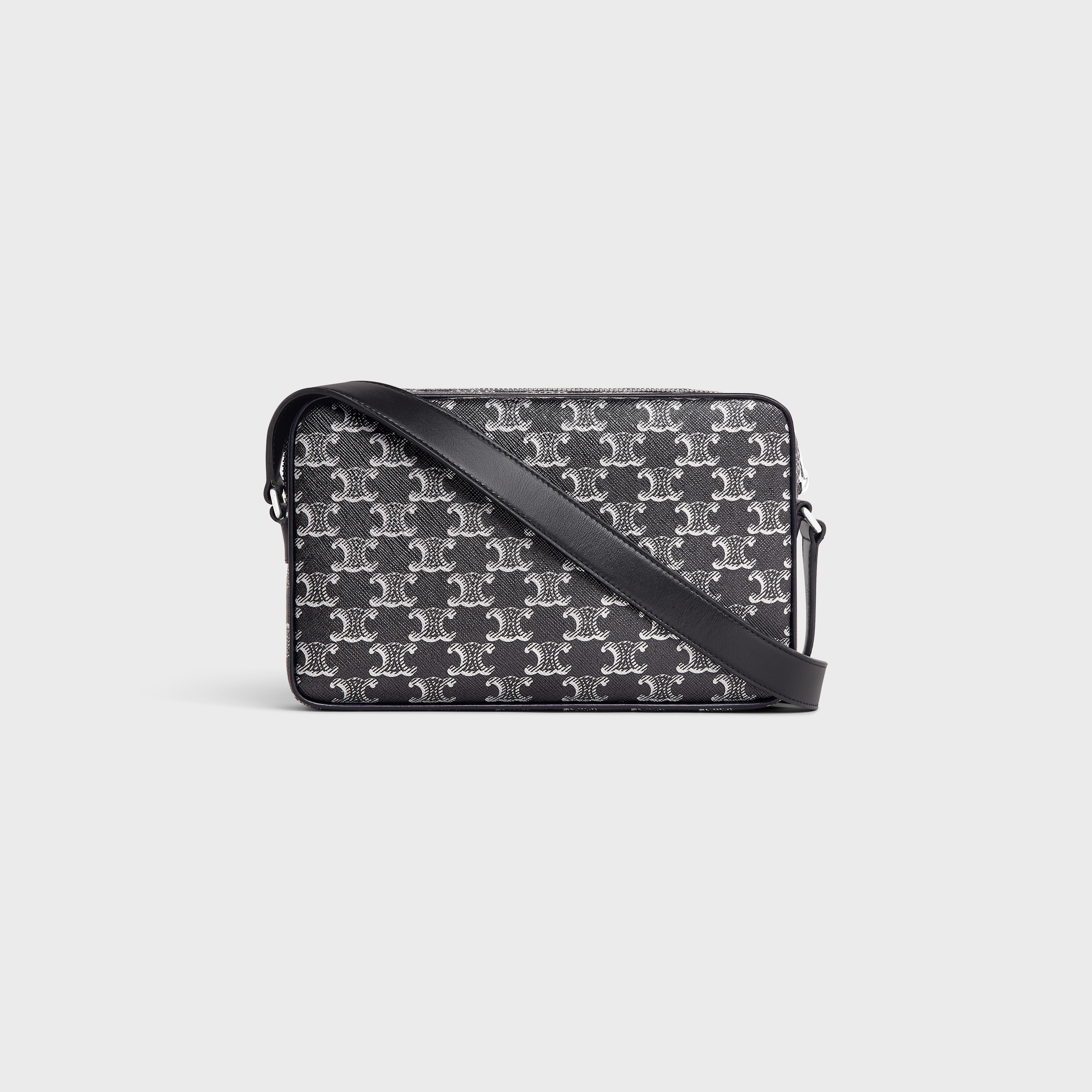Medium Messenger Bag in TRIOMPHE CANVAS AND CALFSKIN - 3