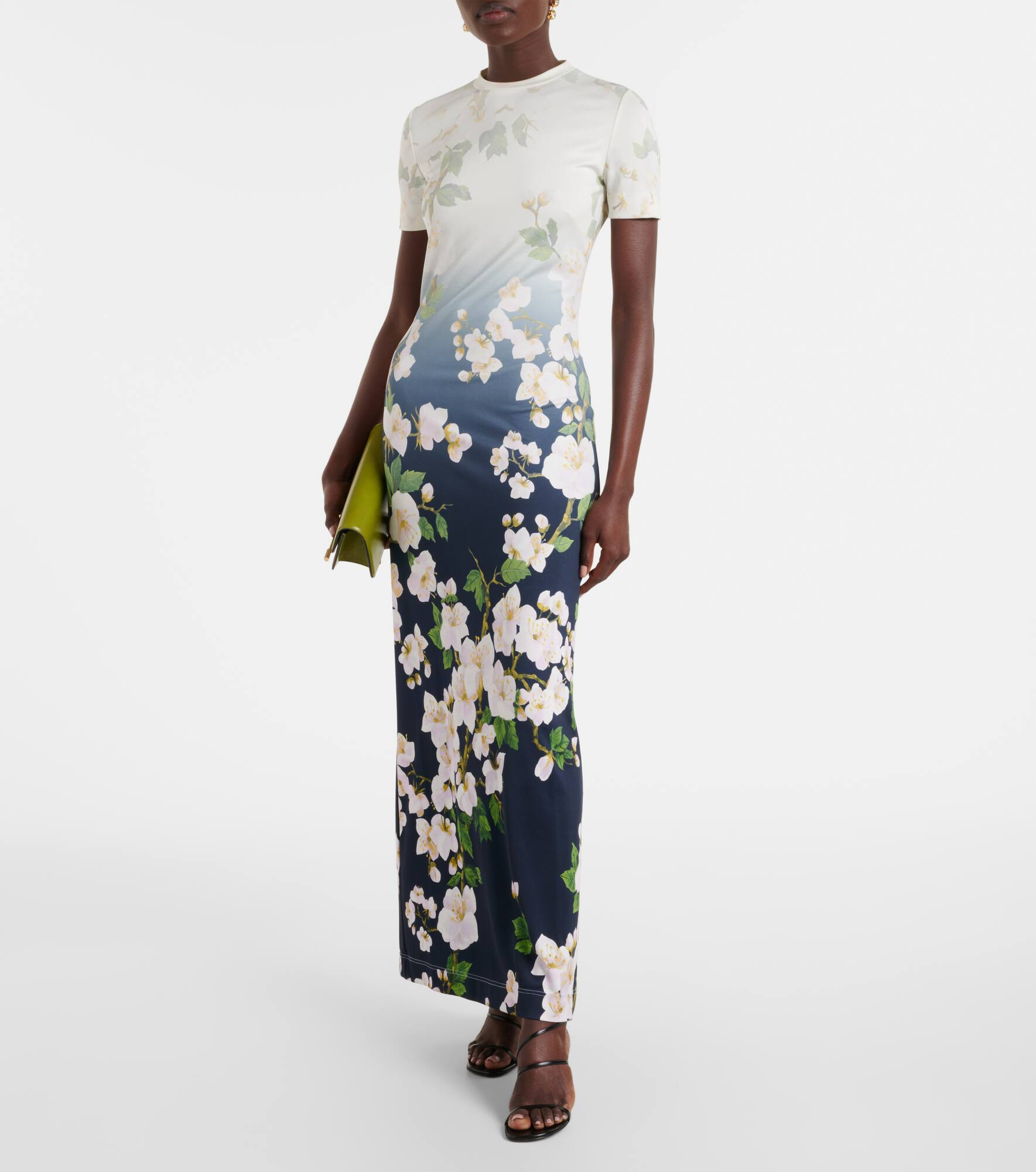 Floral ombré maxi dress - 2
