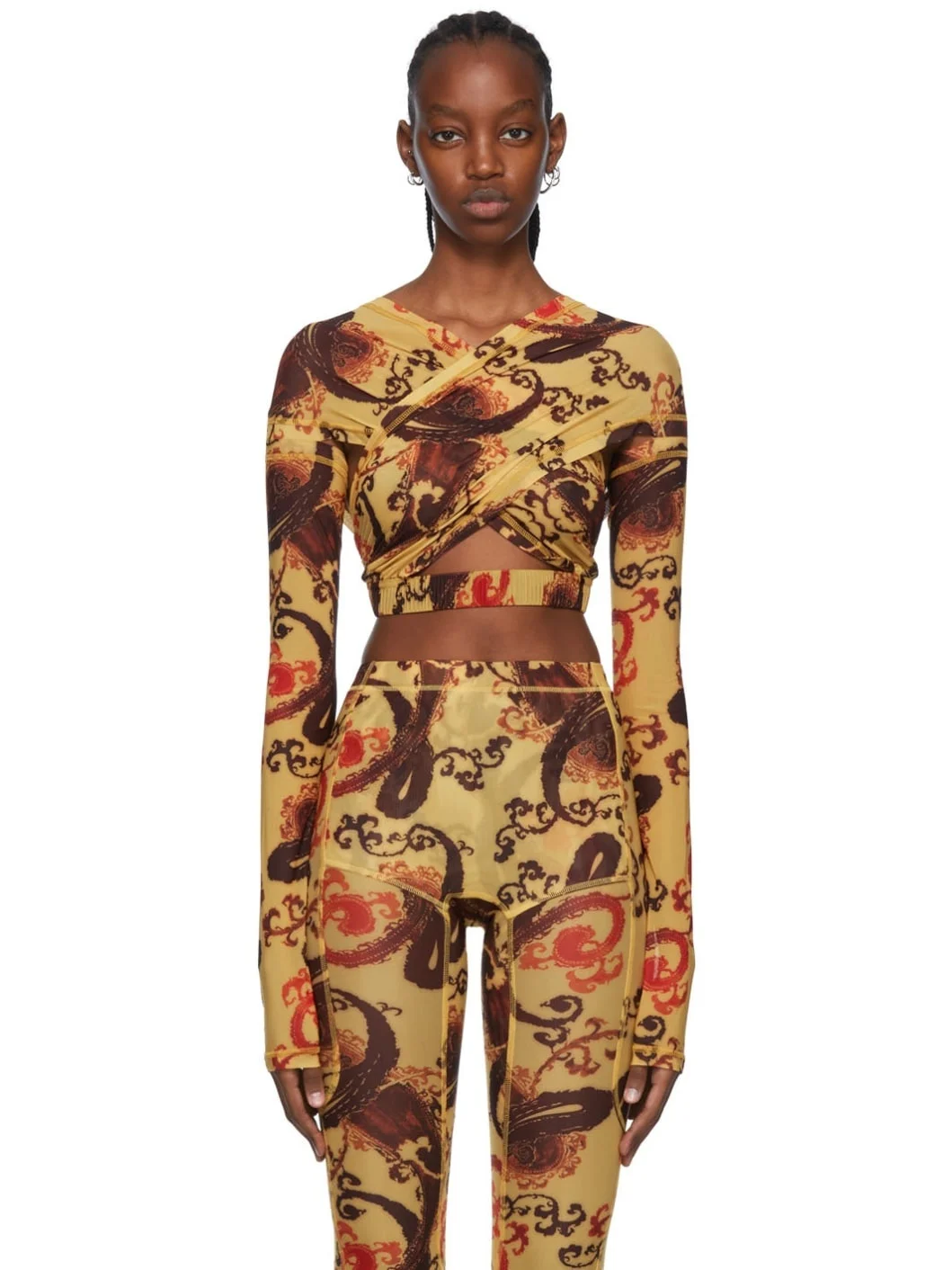 Yellow Anti-Cross Blouse - 1