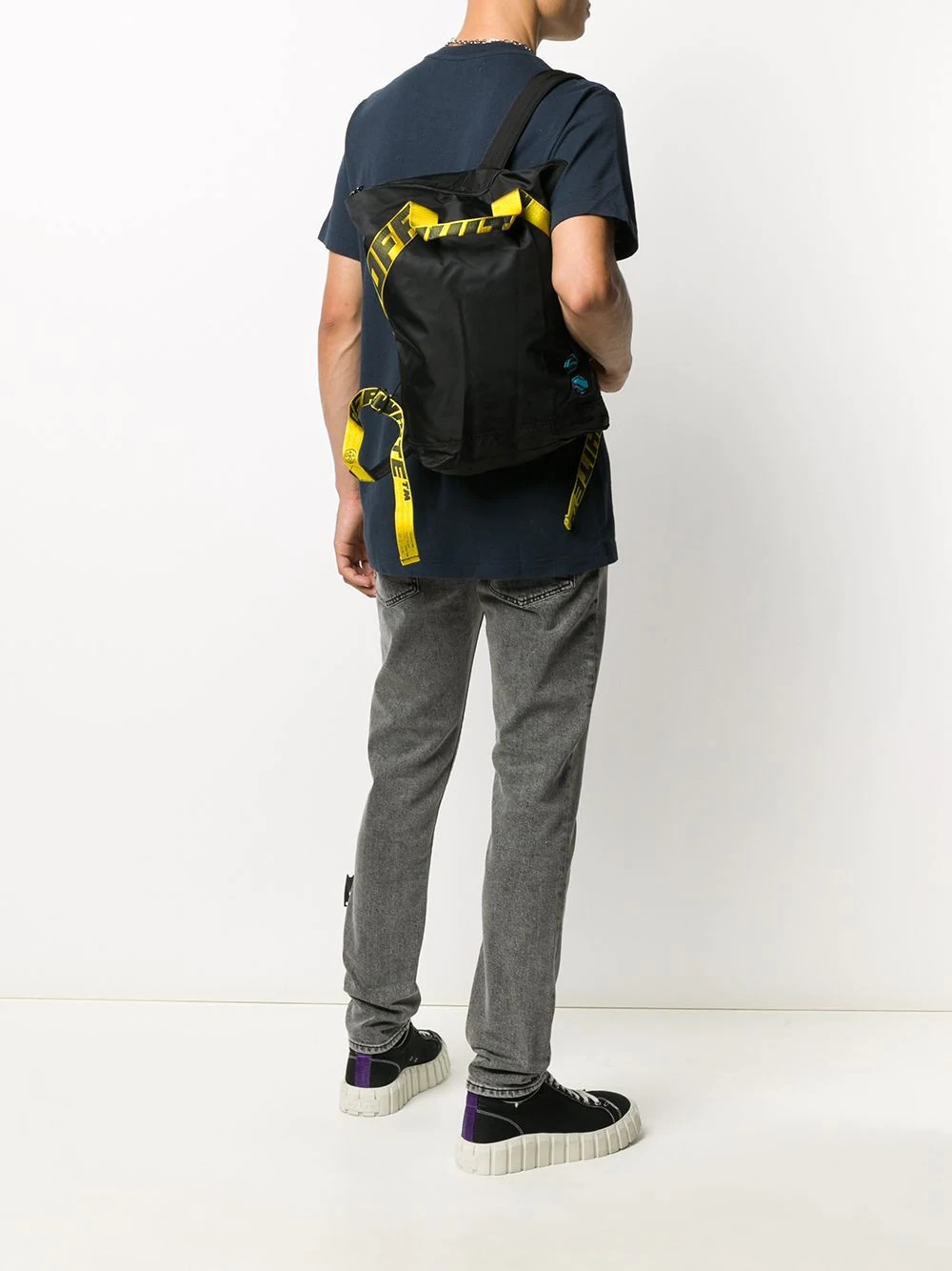 logo-strap backpack - 2