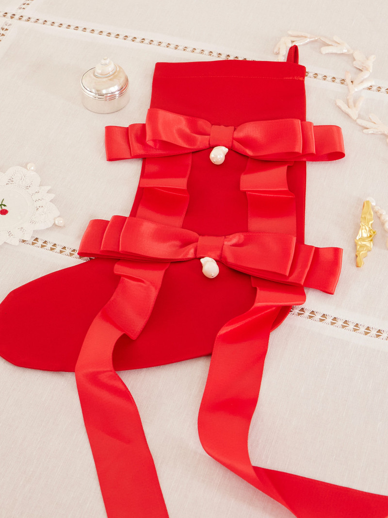 Gohar World Embellished Satin Holiday Stocking outlook
