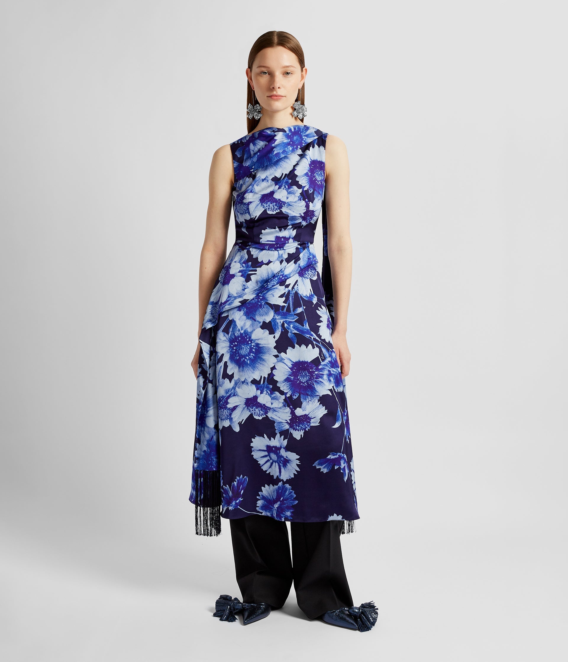 DRAPED MIDI COCKTAIL DRESS - 6