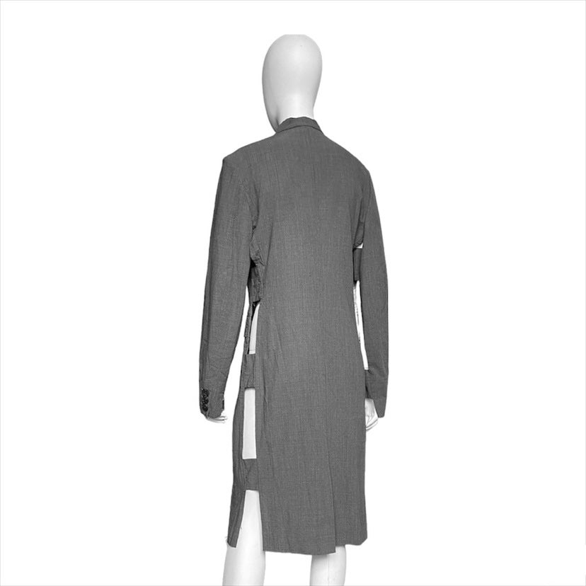 Comme des garçons Homme plus cut-out wool long coat S - 4