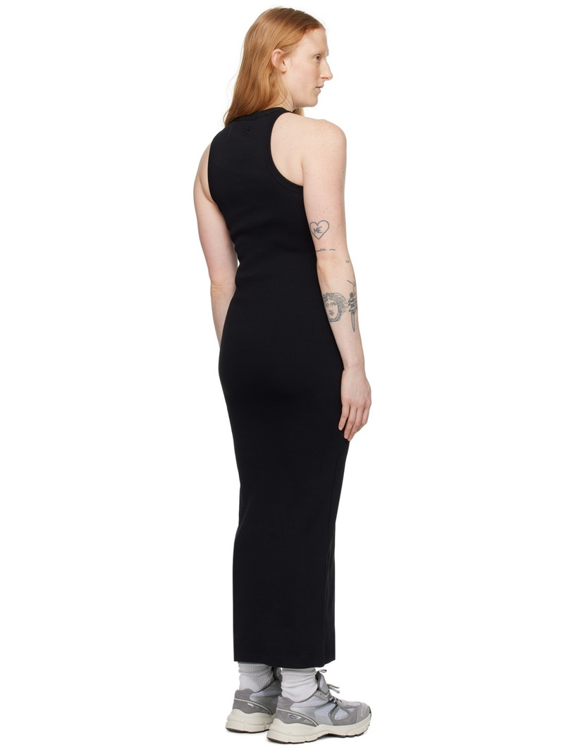 Black Scoop Asymmetric Maxi Dress 3