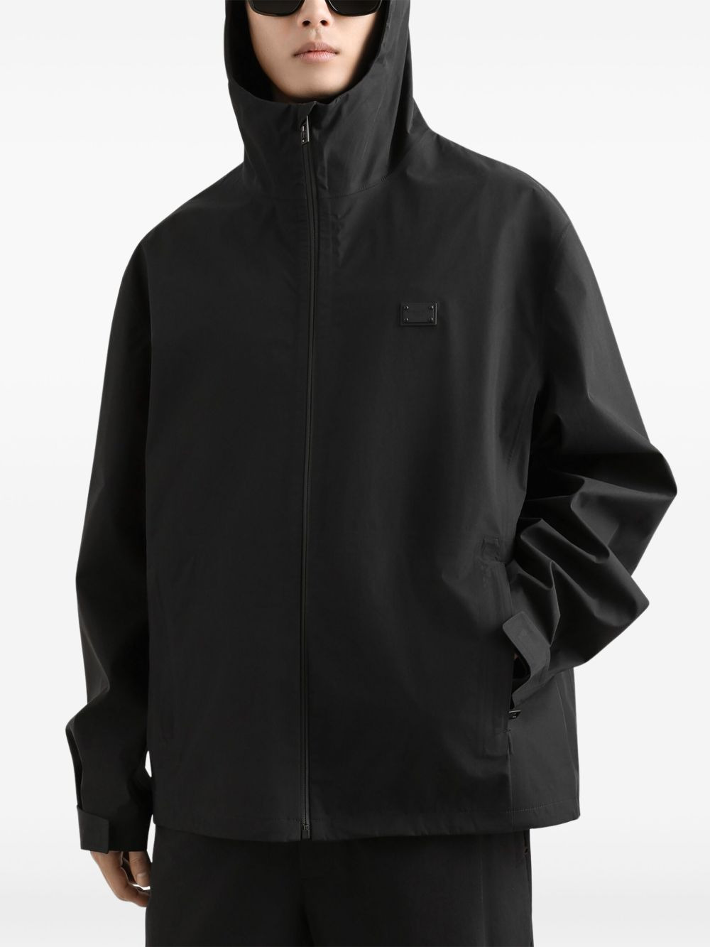 Dolce & Gabbana Men Bomber Jacket With Logo Plaque - 4