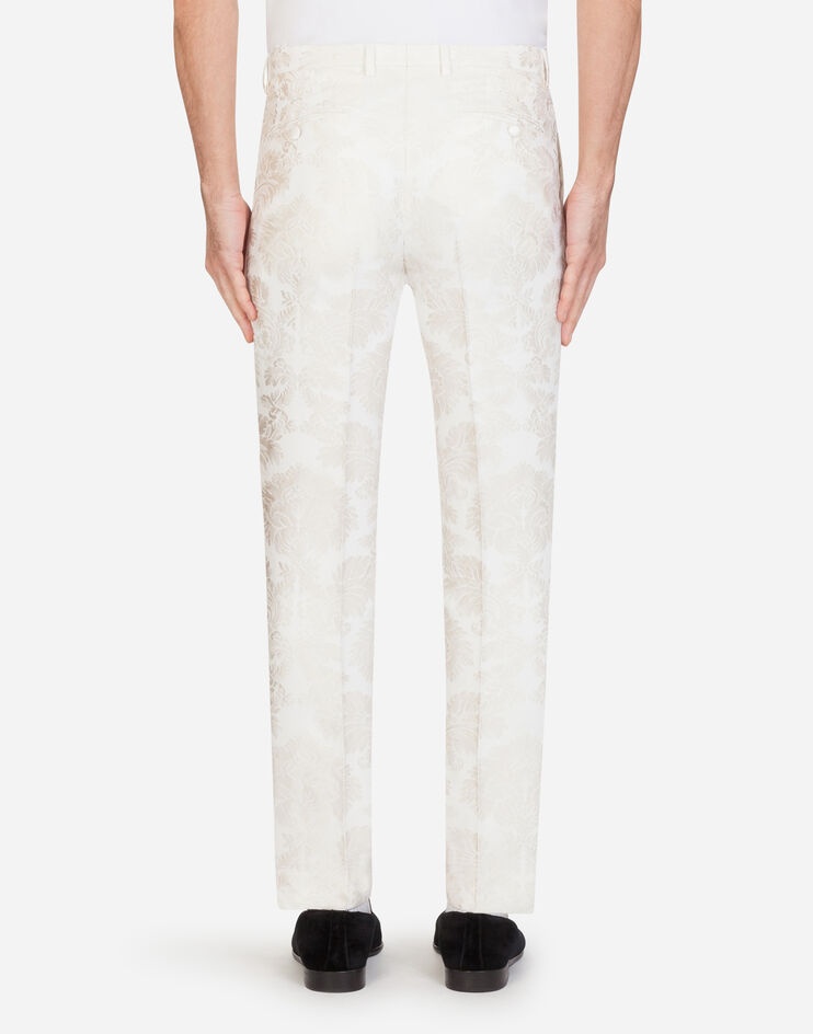 Floral jacquard Martini-fit suit - 7