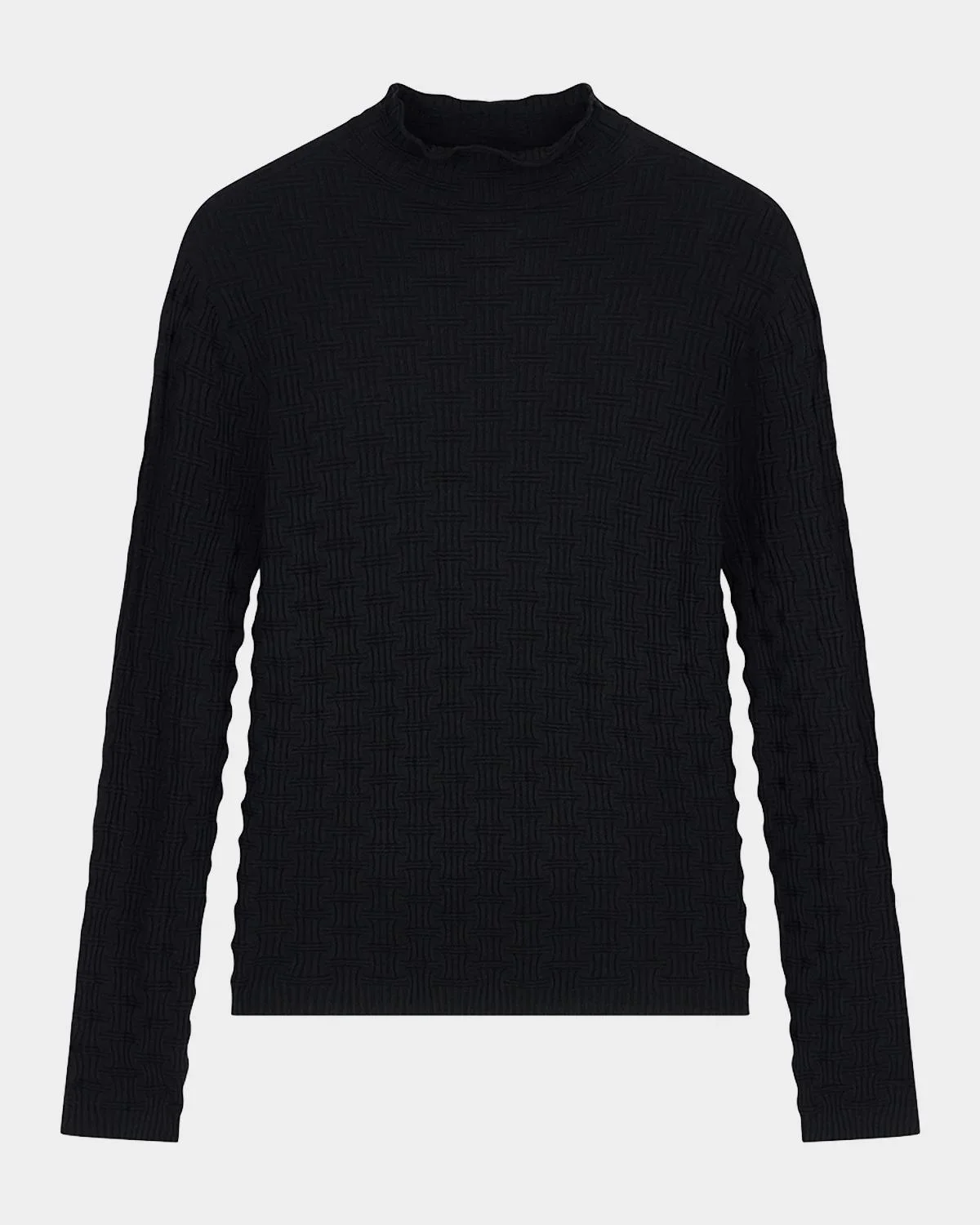 Rolled-Neck Ribbed Sweater - 1