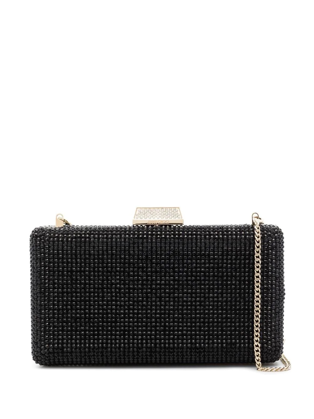 Clemmie crystal-embellished clutch - 1