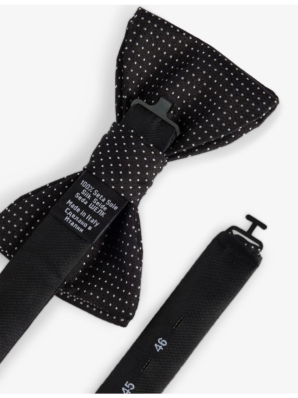 Micro-Dot Silk Bow Tie - 5