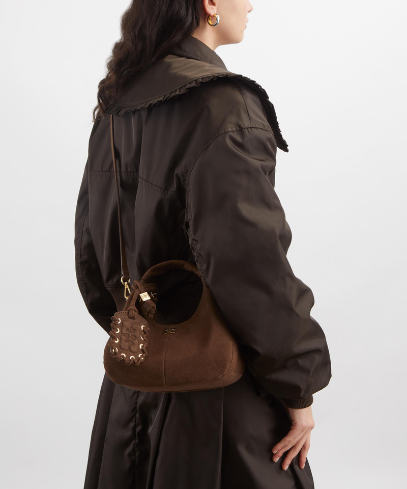 Suede Mini Hobo Bag 7