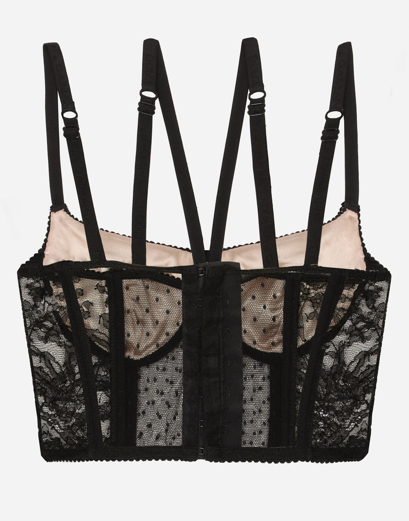 Dolce & Gabbana Lace lingerie bustier with straps outlook