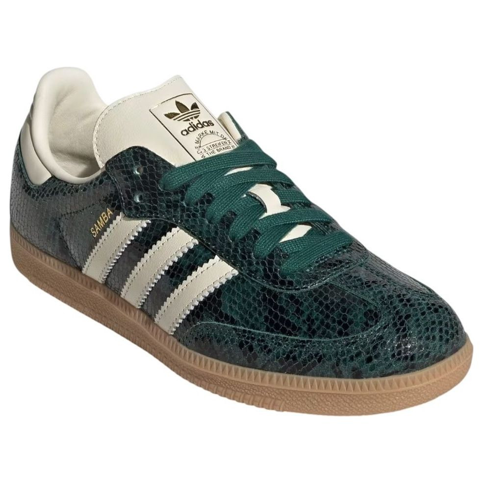 (WMNS) adidas Samba OG Faux Snakeskin 'Collegiate Green' JR8848 - 5