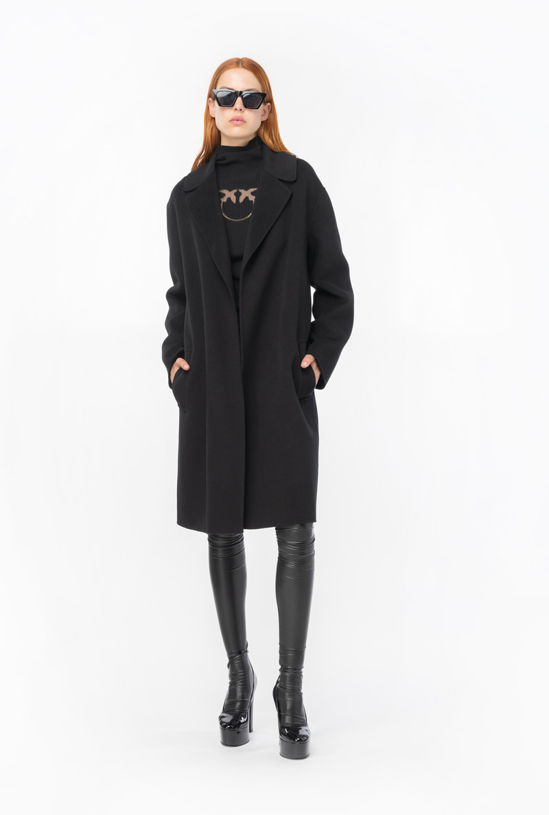 PINKO WOOL TURTLENECK SWEATER WITH LOGO outlook