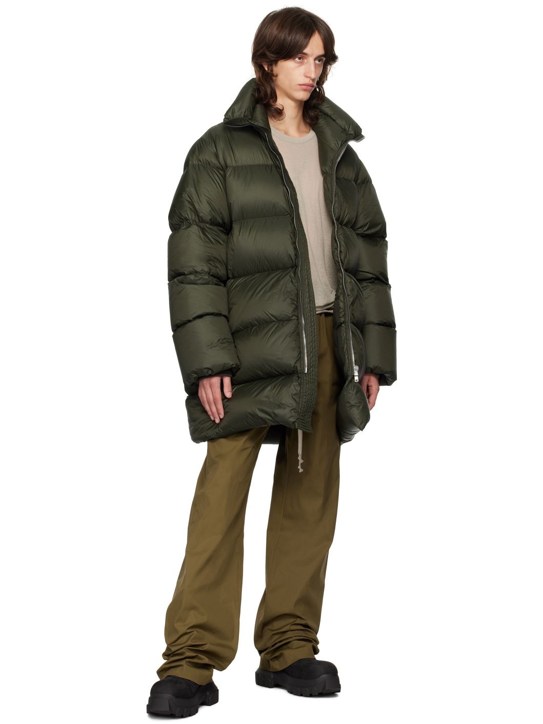 Green Porterville Turtle Down Coat - 4