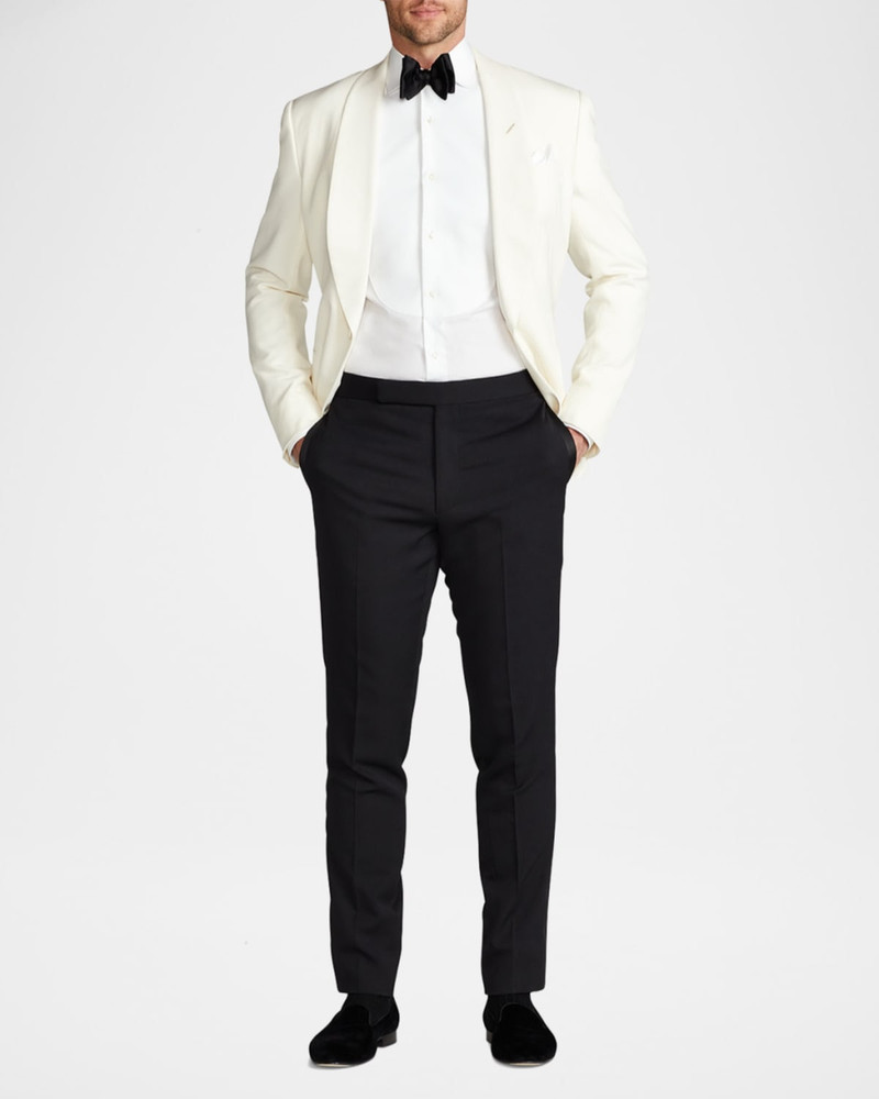 Piqué-Bib French Cuff Tuxedo Shirt 3