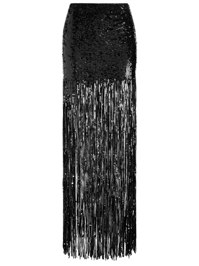 KENDRA SEQUIN FRINGE MAXI SKIRT 7