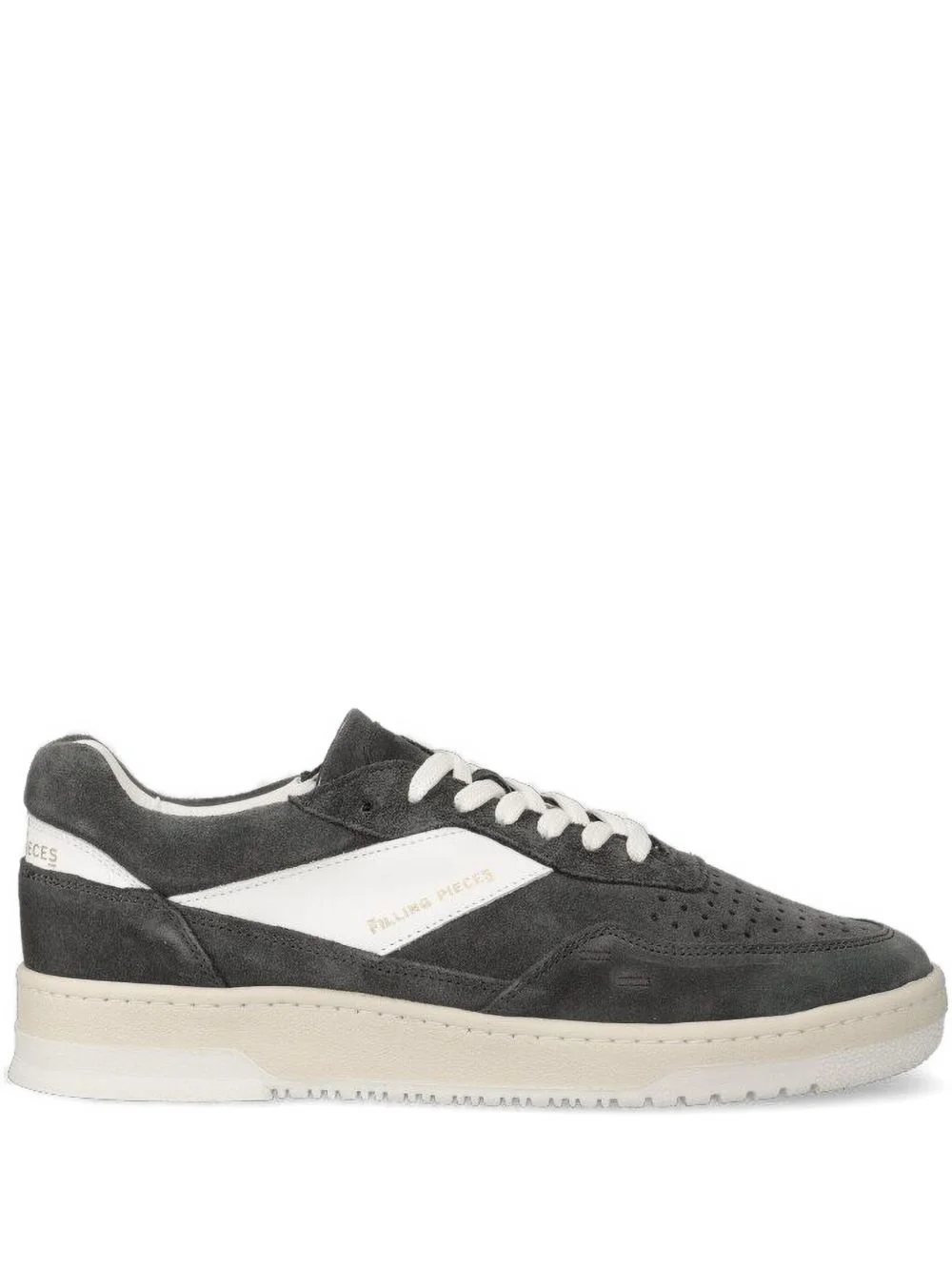 panelled suede sneakers - 1