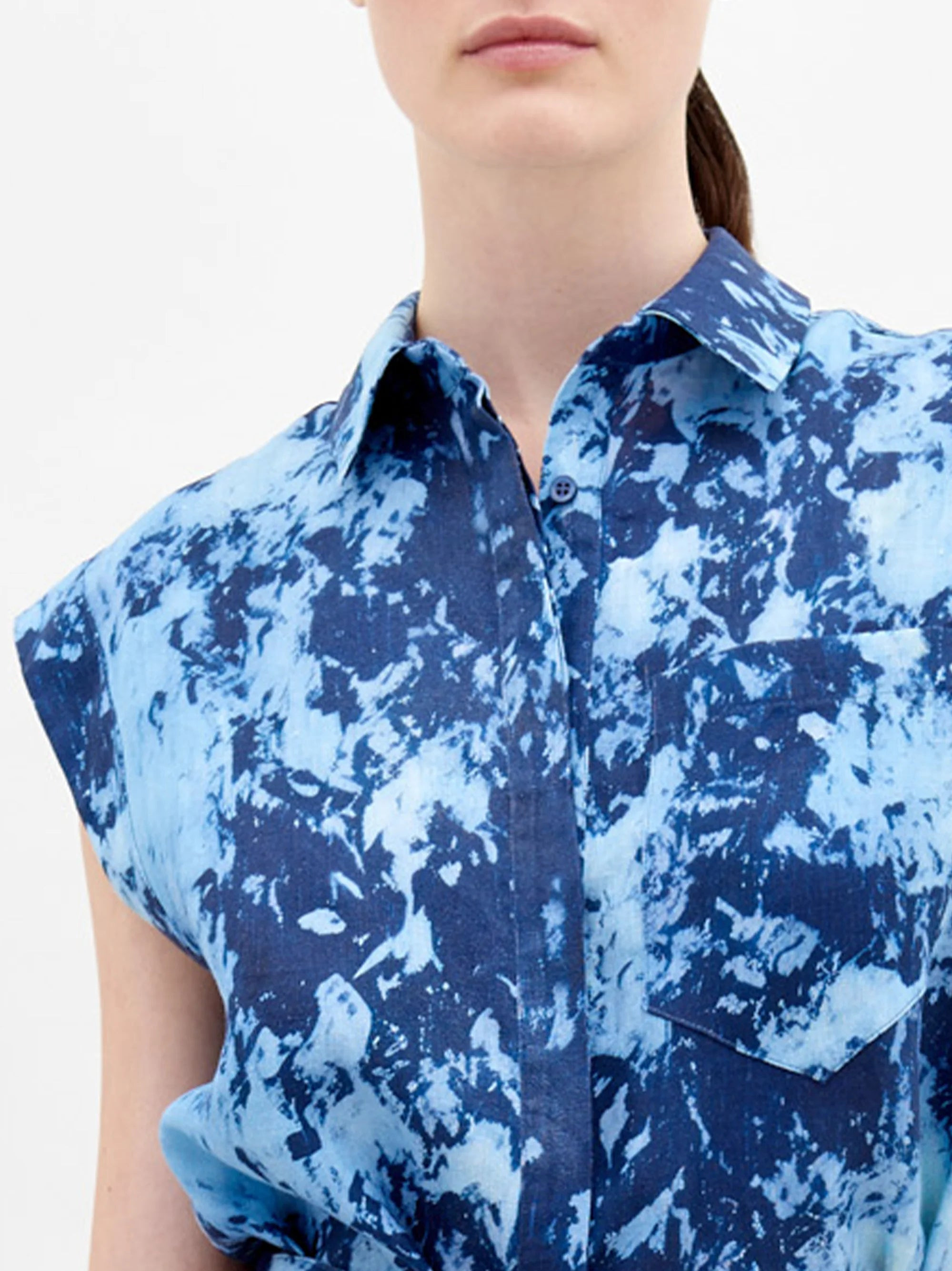 Rina Blouse Indigo - 4