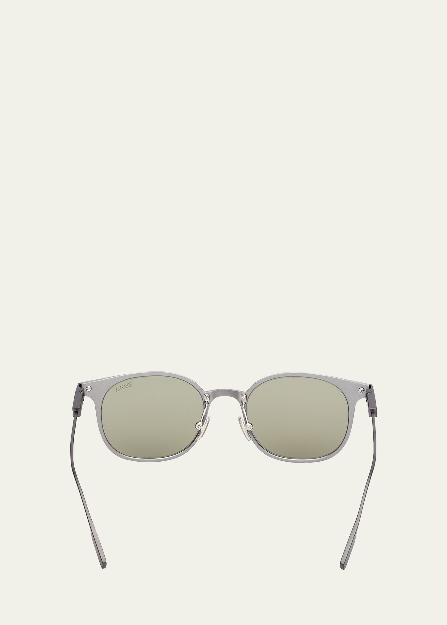 Men's Round Metal Sunglasses - 5