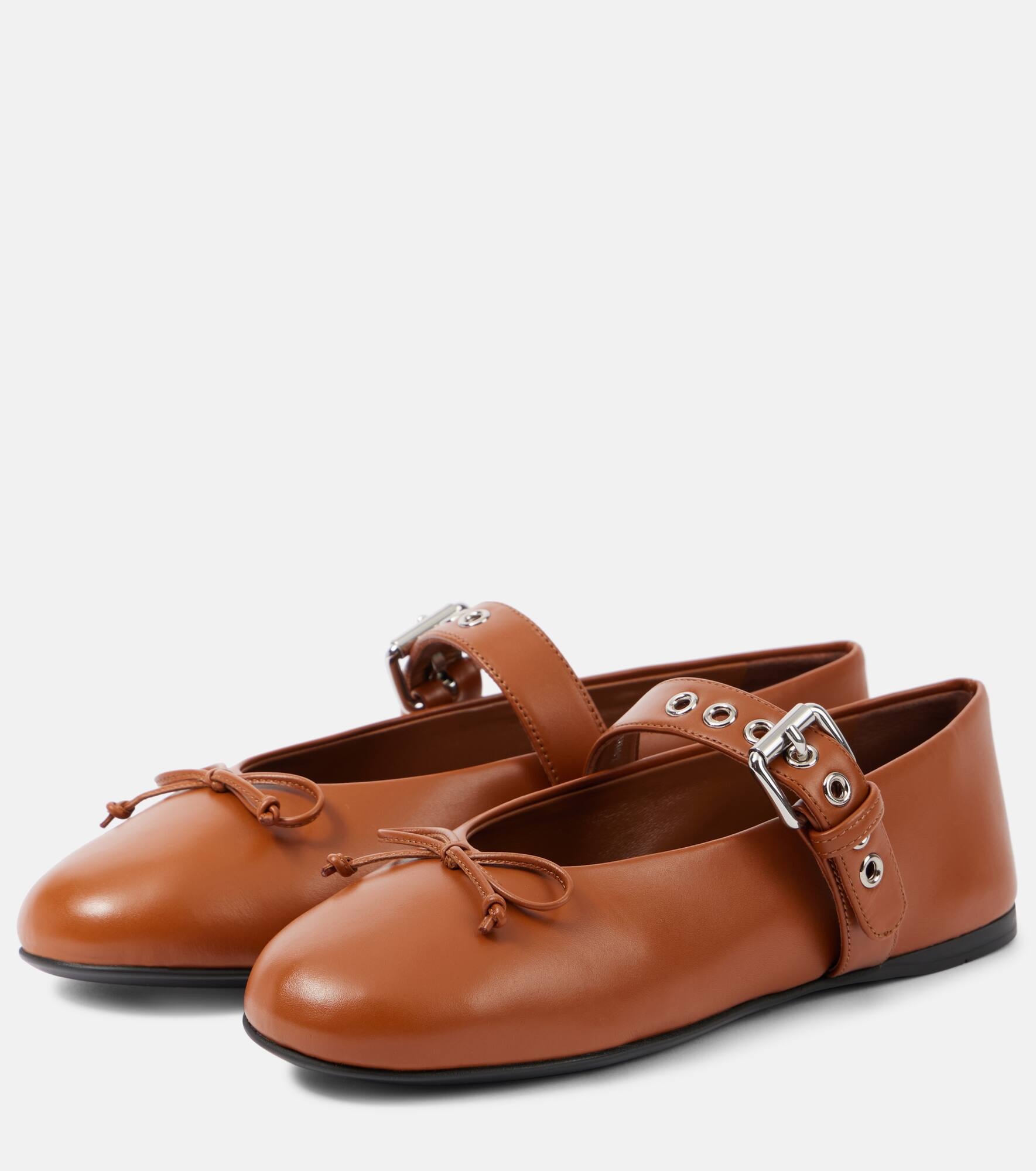 Leather ballet flats - 5