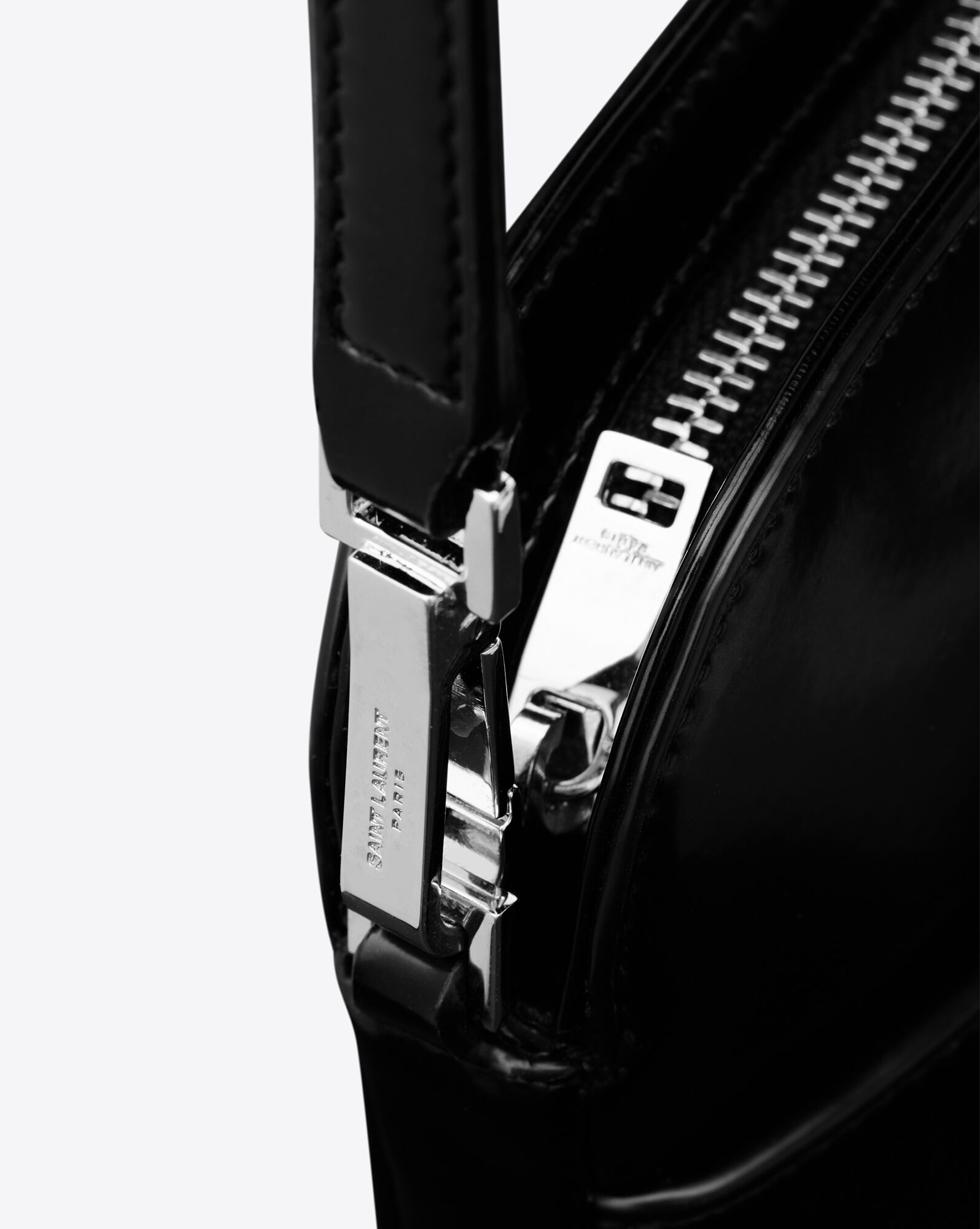 saint laurent paris mini camera bag in brushed leather - 5