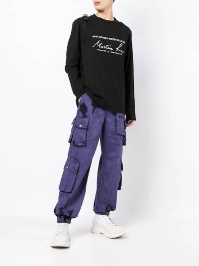 FENG CHEN WANG cargo-pocket jeans outlook