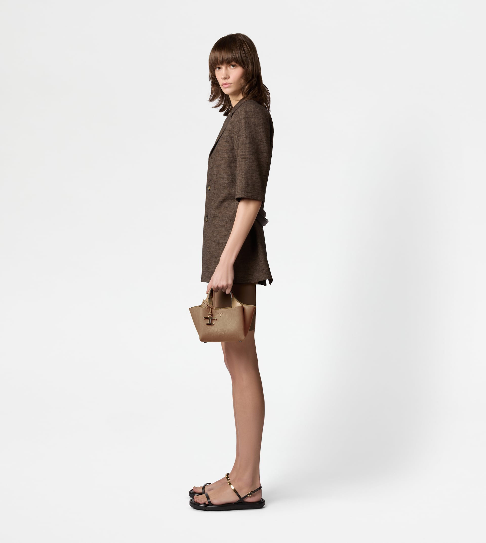 BAG IN LEATHER MICRO - BROWN - 6