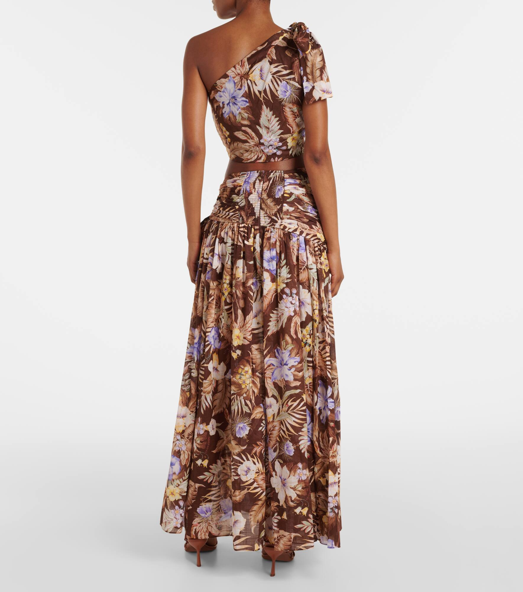 Coco floral cotton maxi skirt - 3