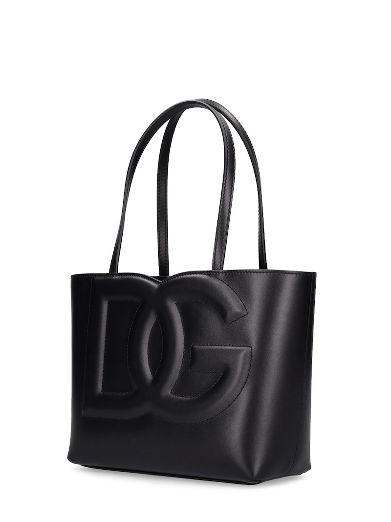 Logo leather tote bag - 3