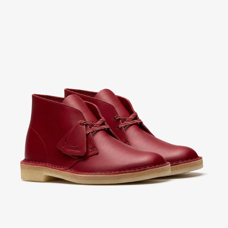 Desert Boot Dark Red Leather 4
