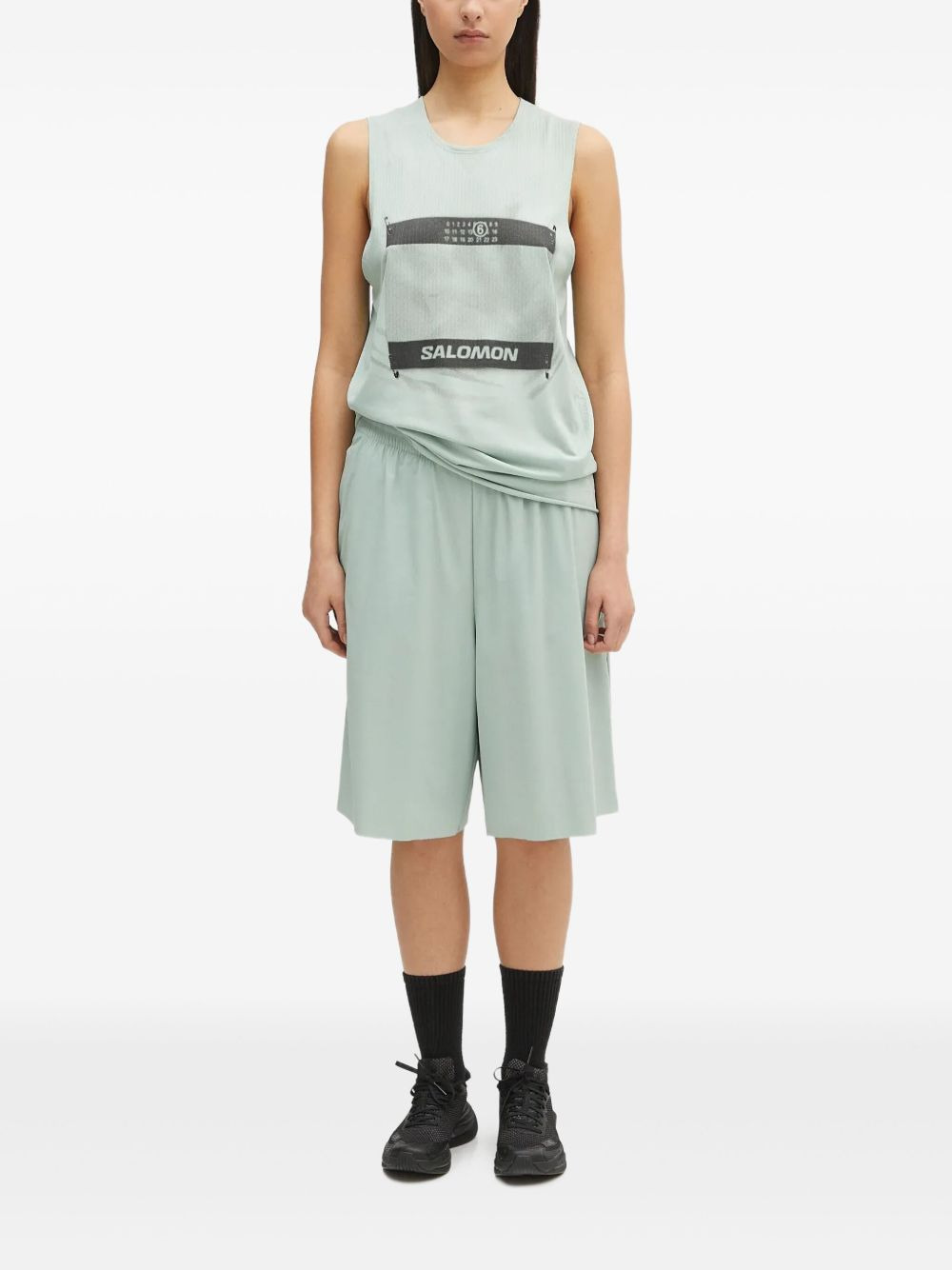 x Salomon print sleeveless vest - 2