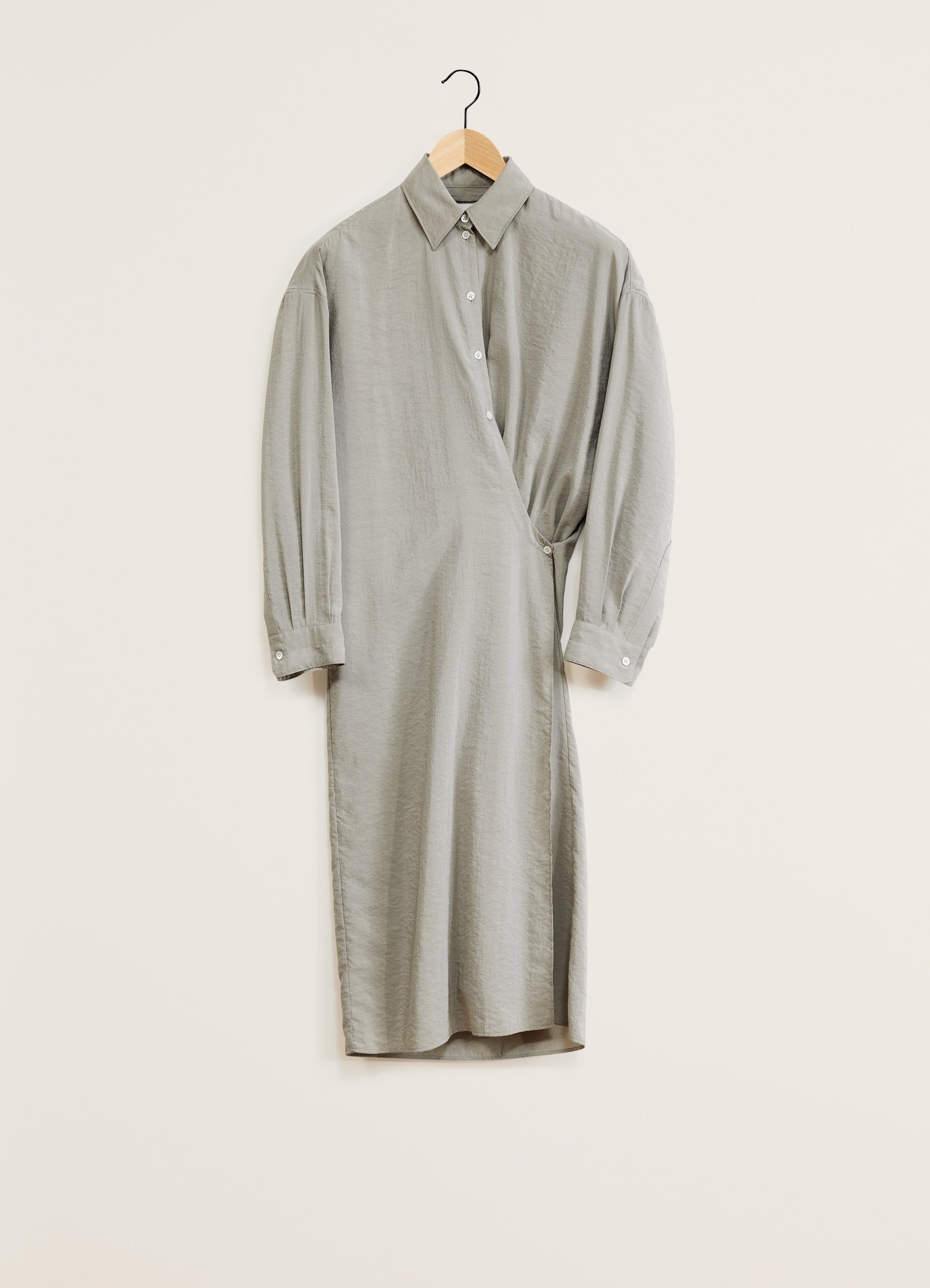 Lemaire STRAIGHT COLLAR TWISTED DRESS | REVERSIBLE