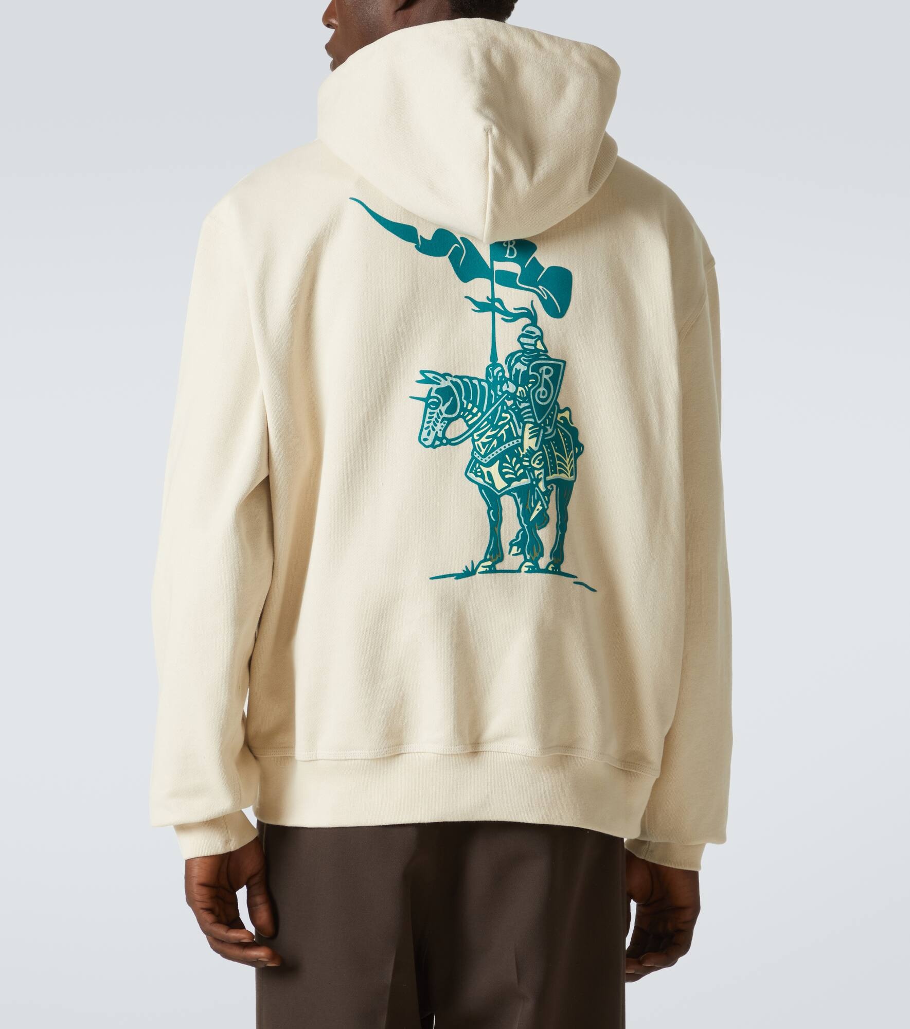 Logo cotton hoodie - 4