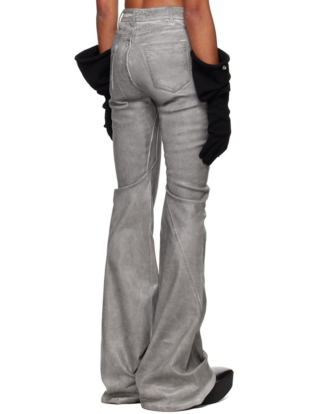 Off-White Bias Bootcut Jeans - 3