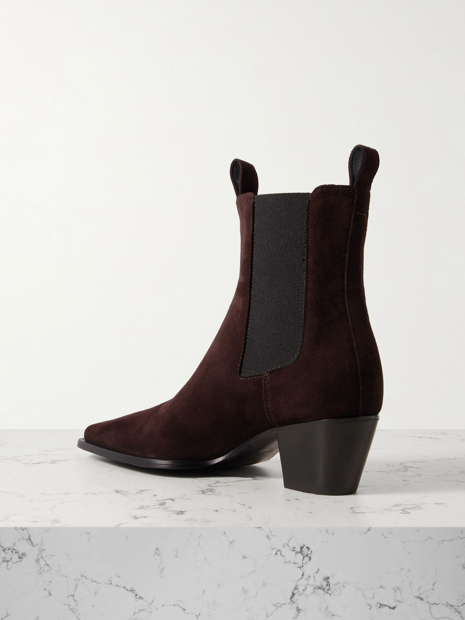 The City suede Chelsea boots Chocolate - 3