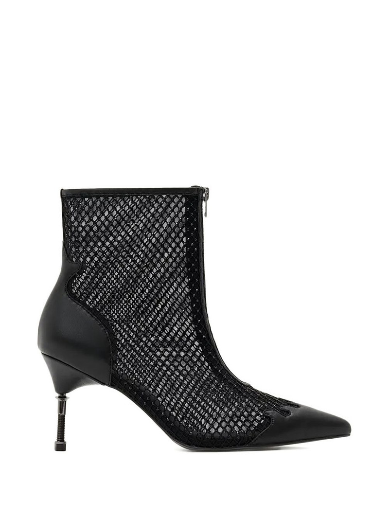Natasha mesh high-heel ankle boots 1