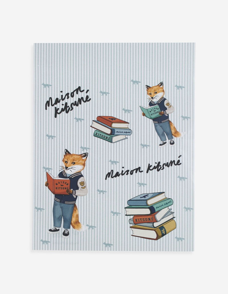 Maison Kitsuné MK x LE BON MARCHE READING FOX STICKERS outlook