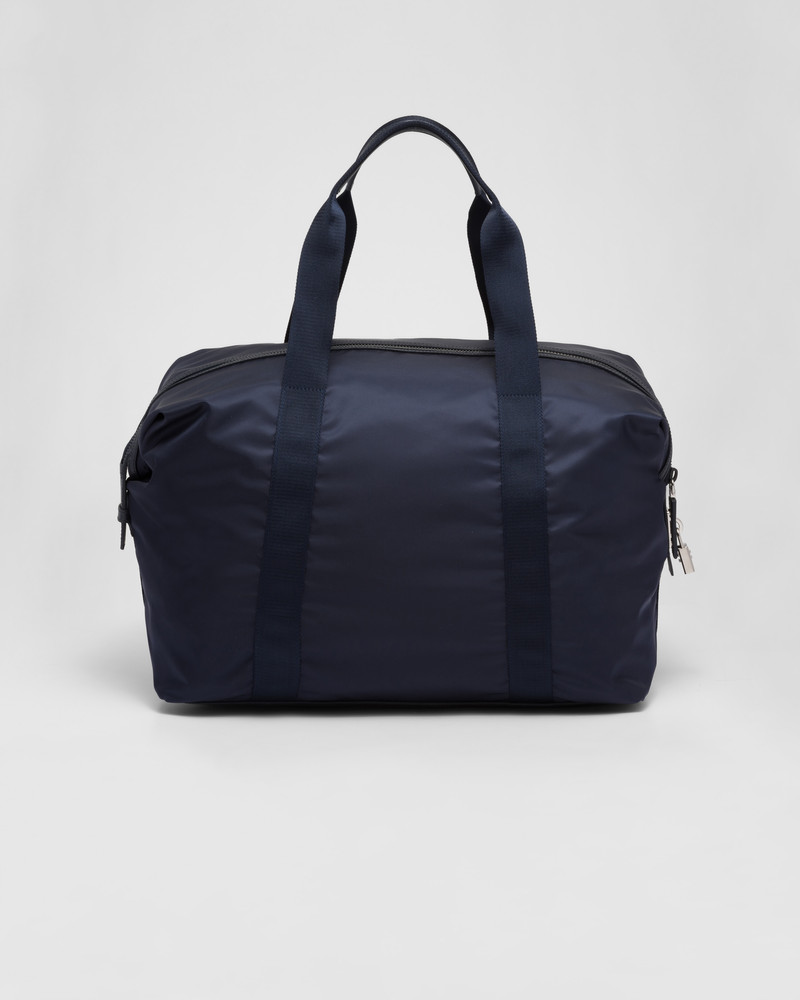 Re-Nylon and Saffiano leather duffle bag 4