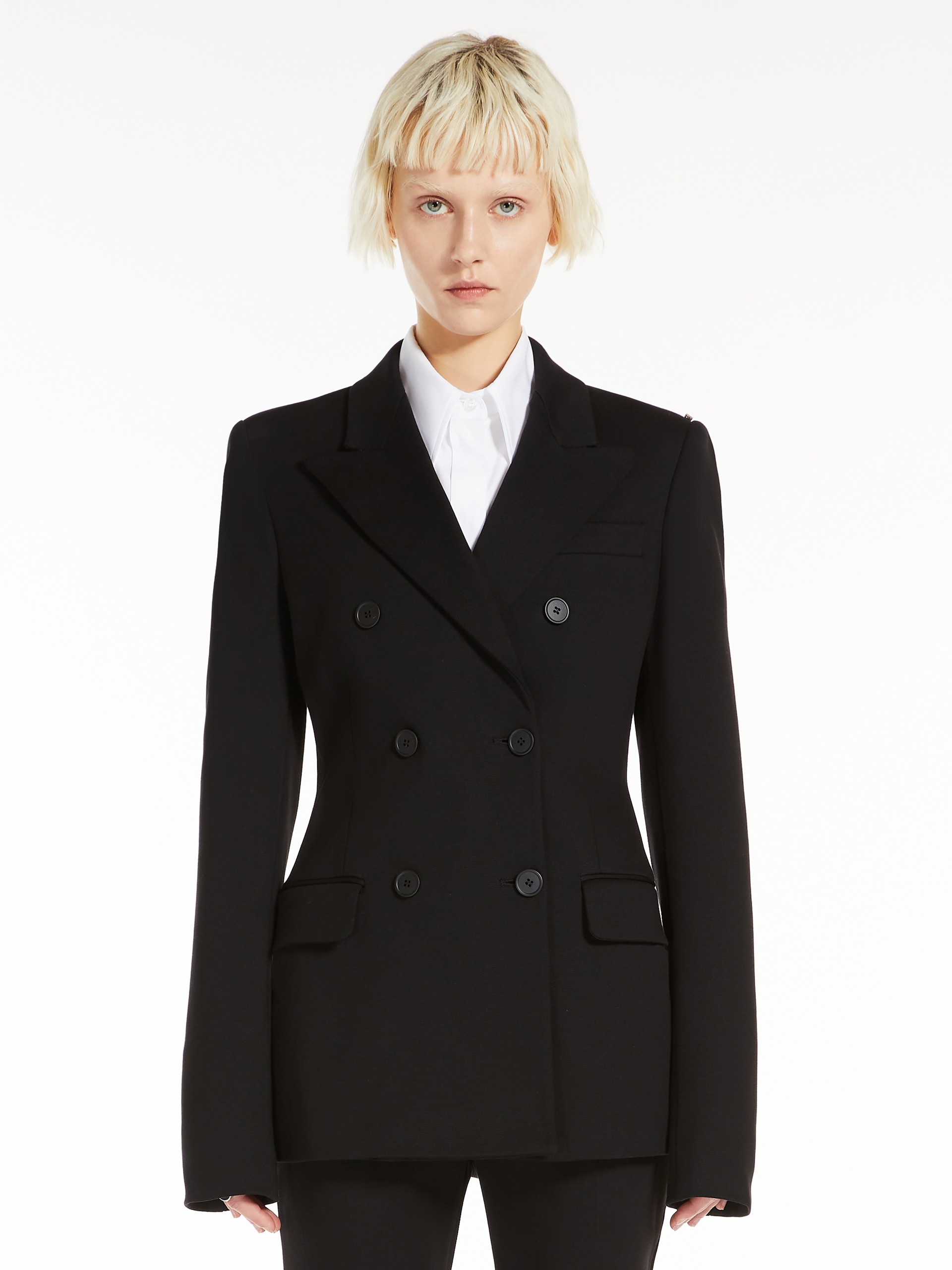 SESTRI Double-breasted blazer in jersey - 3