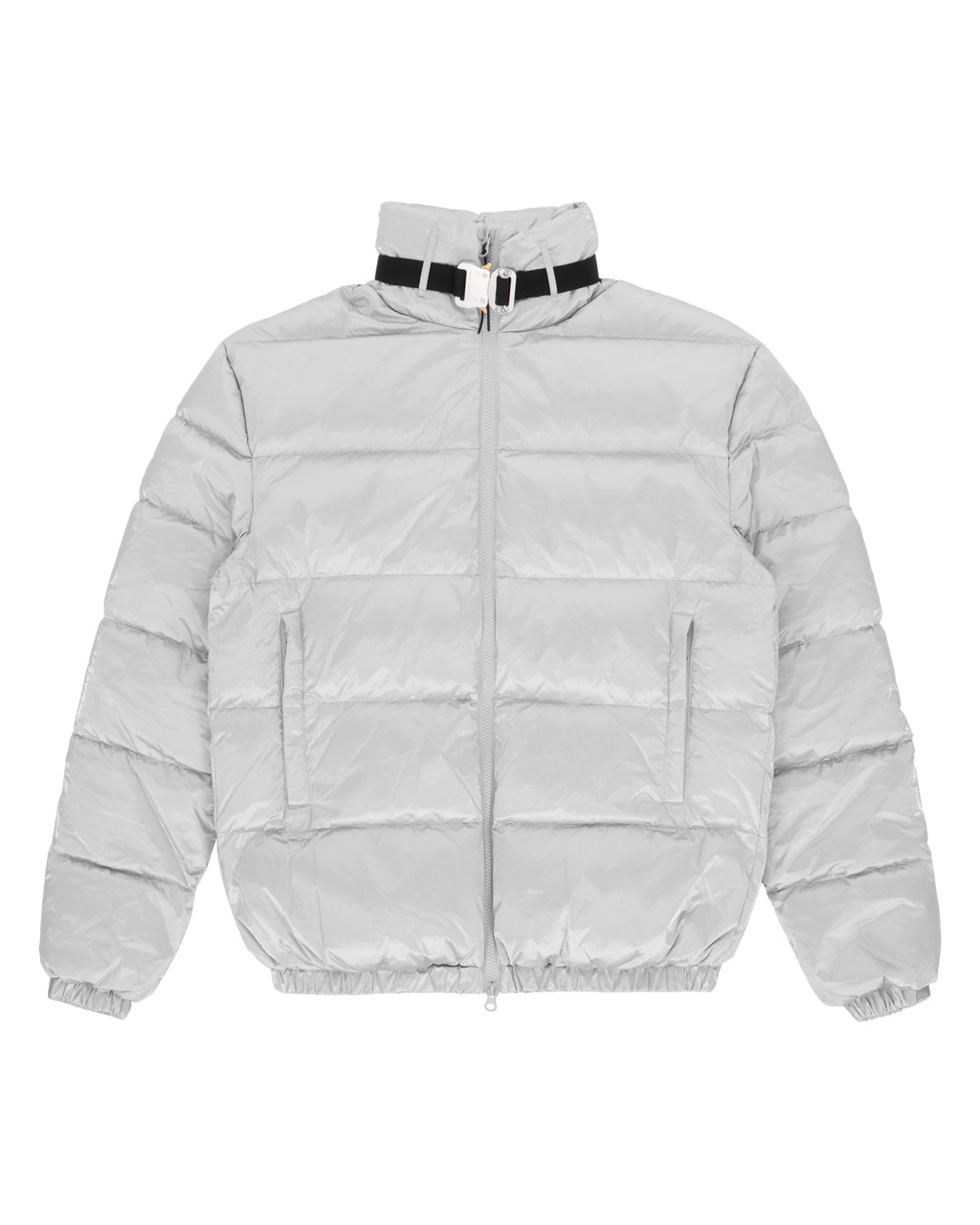 PUFFER COAT W SILVER  BUCKLE - 1