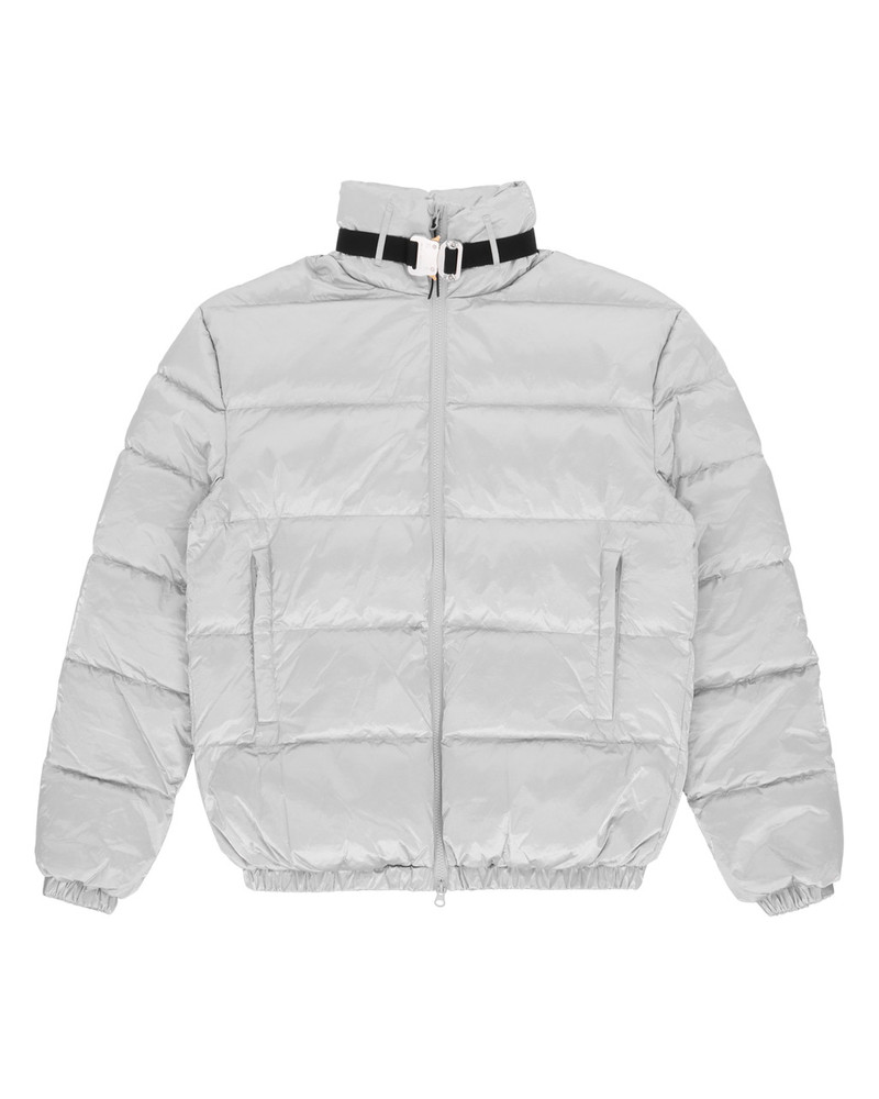 PUFFER COAT W SILVER  BUCKLE 1