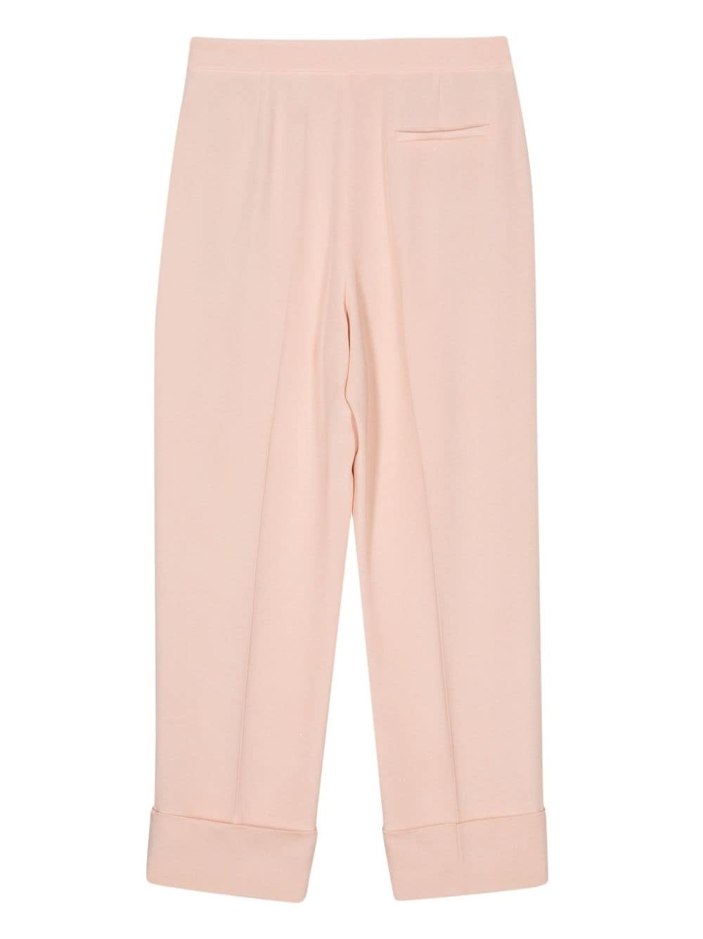 glitter-detail silk trousers - 2