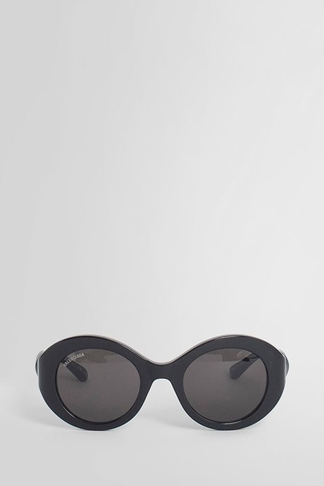 Balenciaga black twist round sunglasses - 1