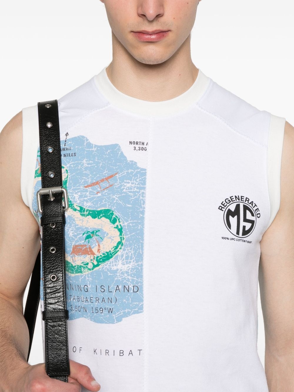 Regenerated graphic-T-shirts tank top - 4