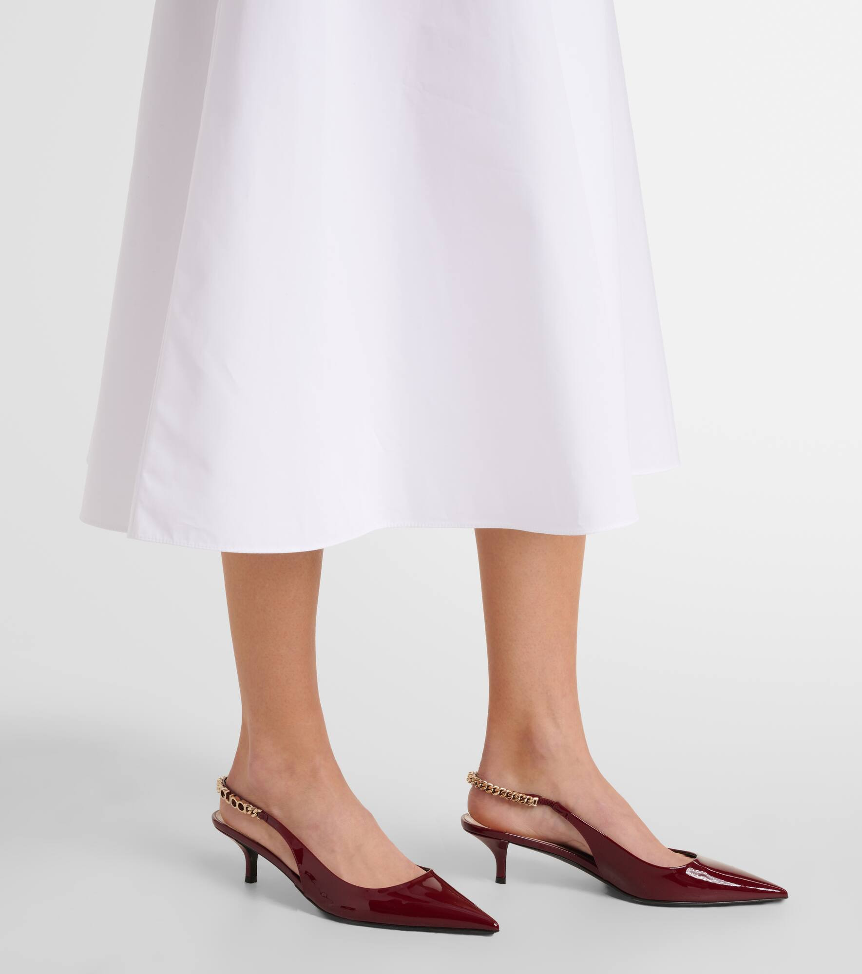Cotton poplin midi dress - 6
