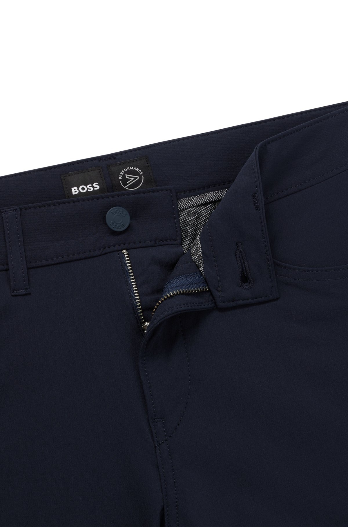 SLIM-FIT JEANS IN SUPER-STRETCH BLACK DENIM - 6