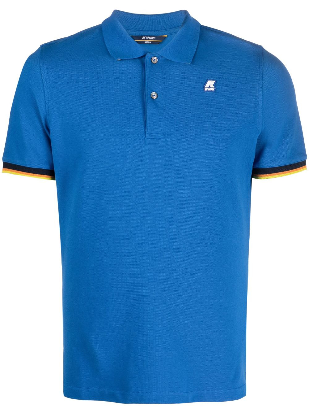 logo patch polo shirt - 1