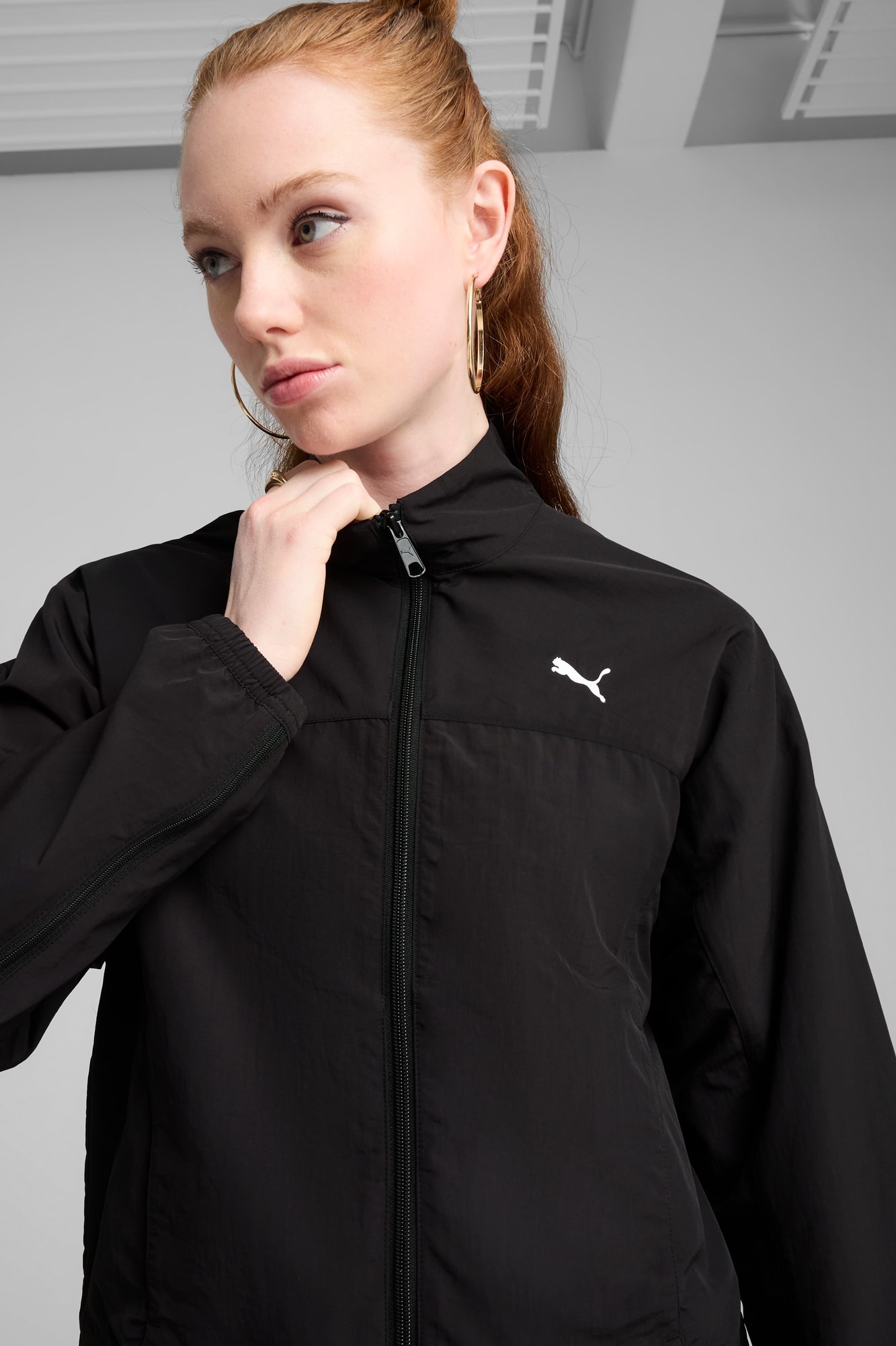 DARE TO Women's Oversized Full-Zip Woven Jacket - 4